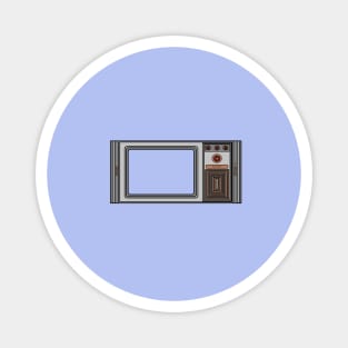 Retro Pixel Art Vintage Television Design Magnet